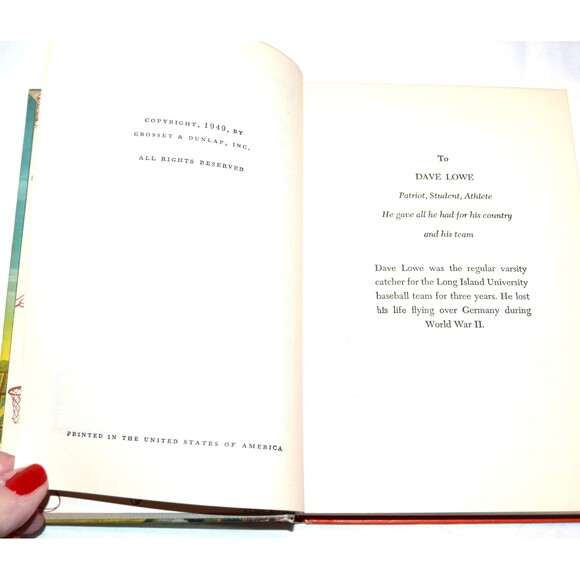 Vintage Book Baseball Strike Three 1949 Collectible - Picture 2 of 6